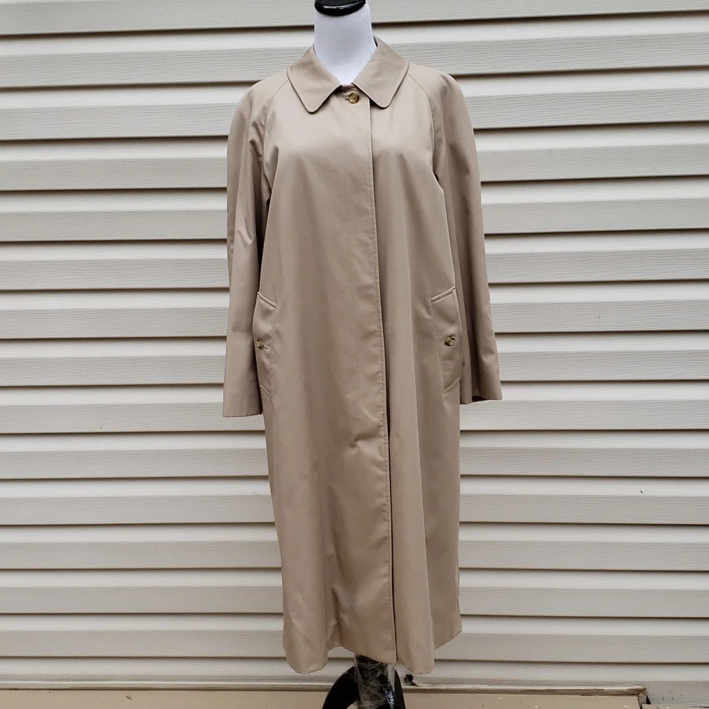 BURBERRY NOVA CHECK LINED REMOVABLE WOOL LINER CAR COAT TRENCH COAT - Picture 2 of 14